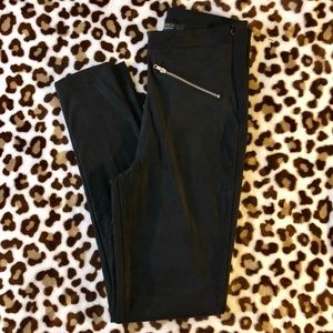 Suede Black Leggings size S
